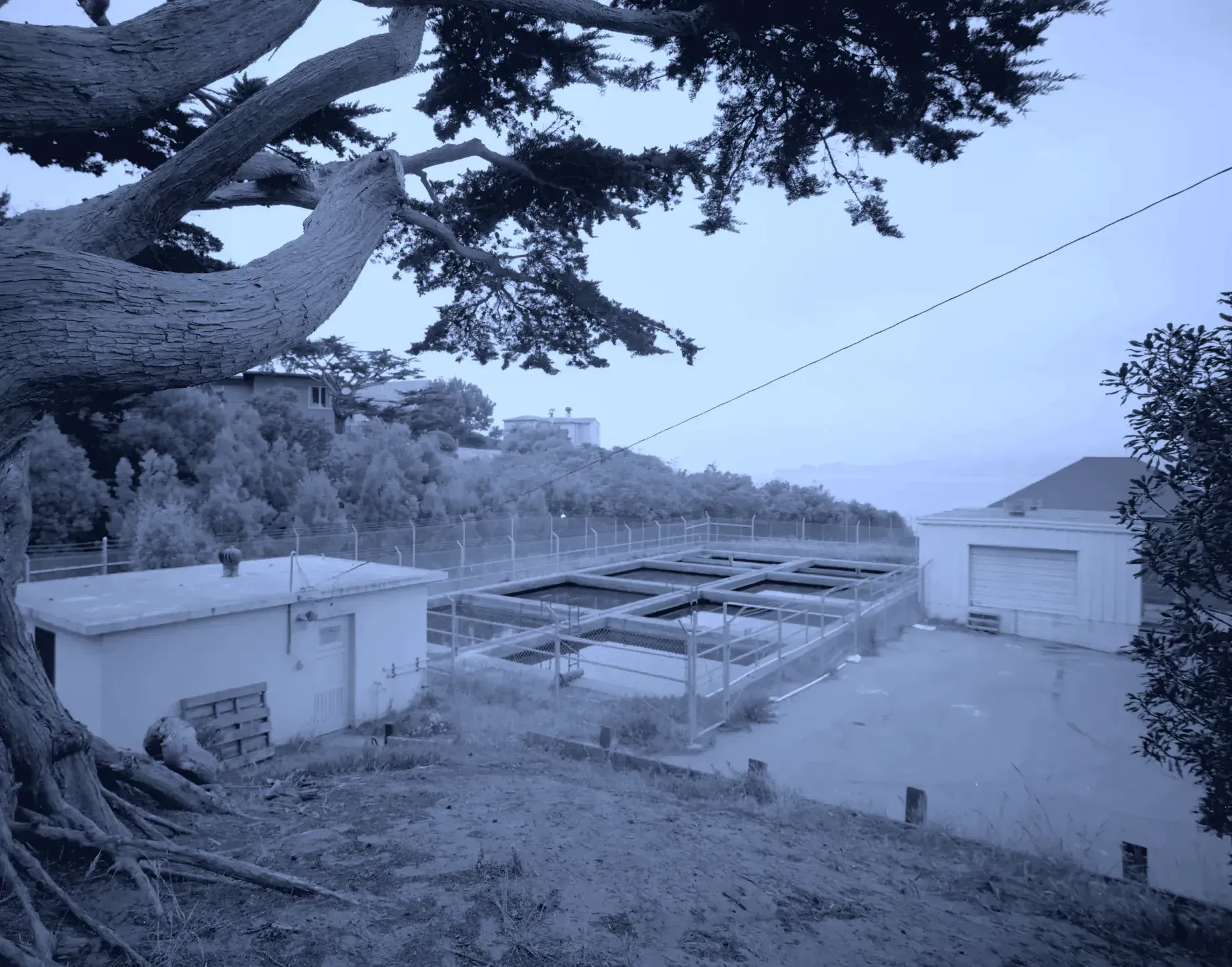 Flocculation-sedimentation basins, Presidio Water Treatment Plant, San Francisco