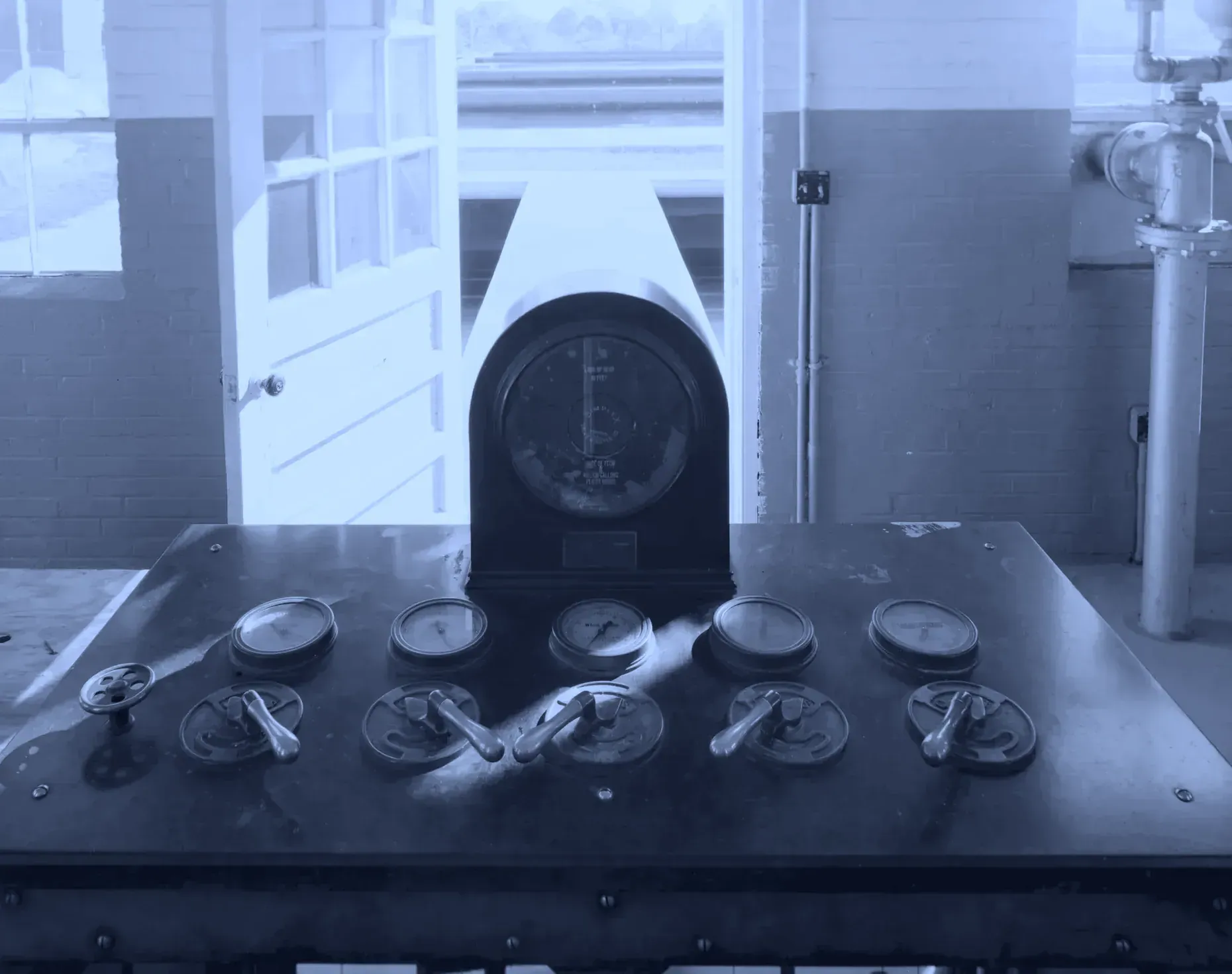 Filter control bench, McNeil Street Pumping Station, Shreveport, Louisiana