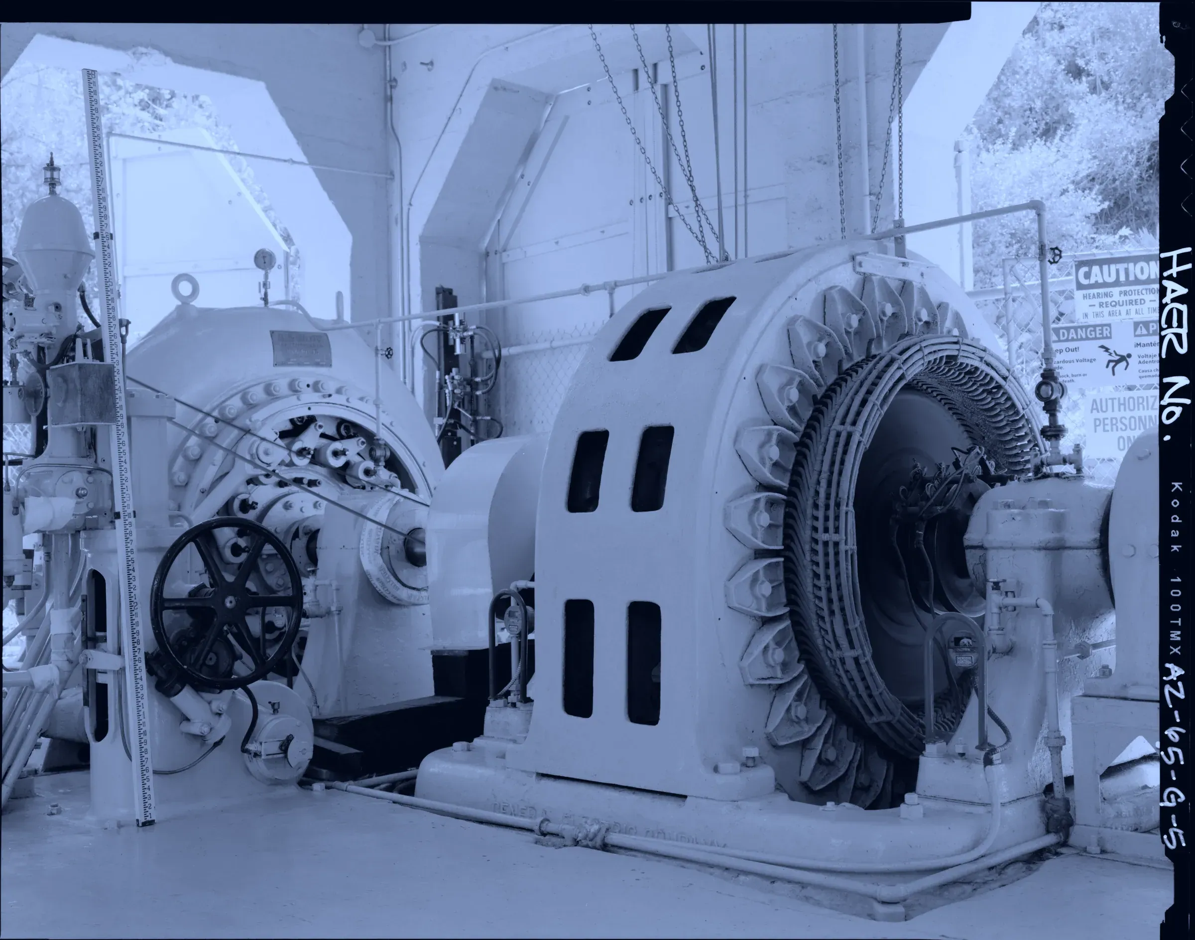 Governor, water wheel and generator, Irving Powerhouse, Arizona