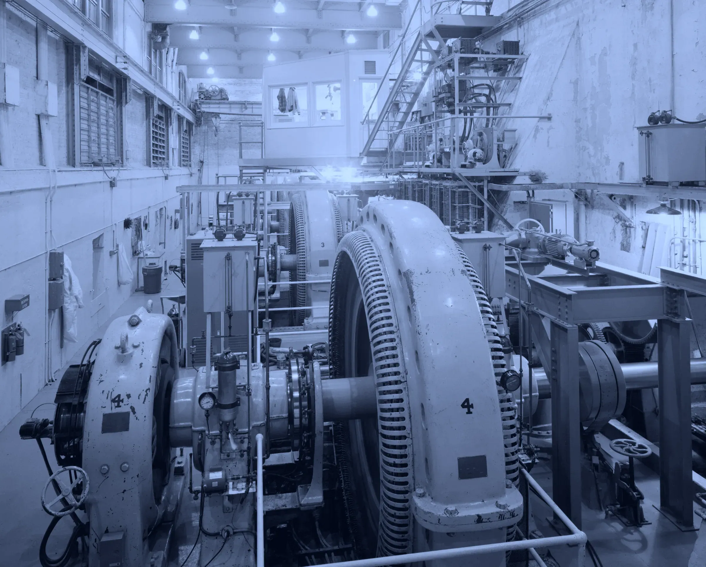 Generating room, Nine Mile Hydroelectric Development, Washington