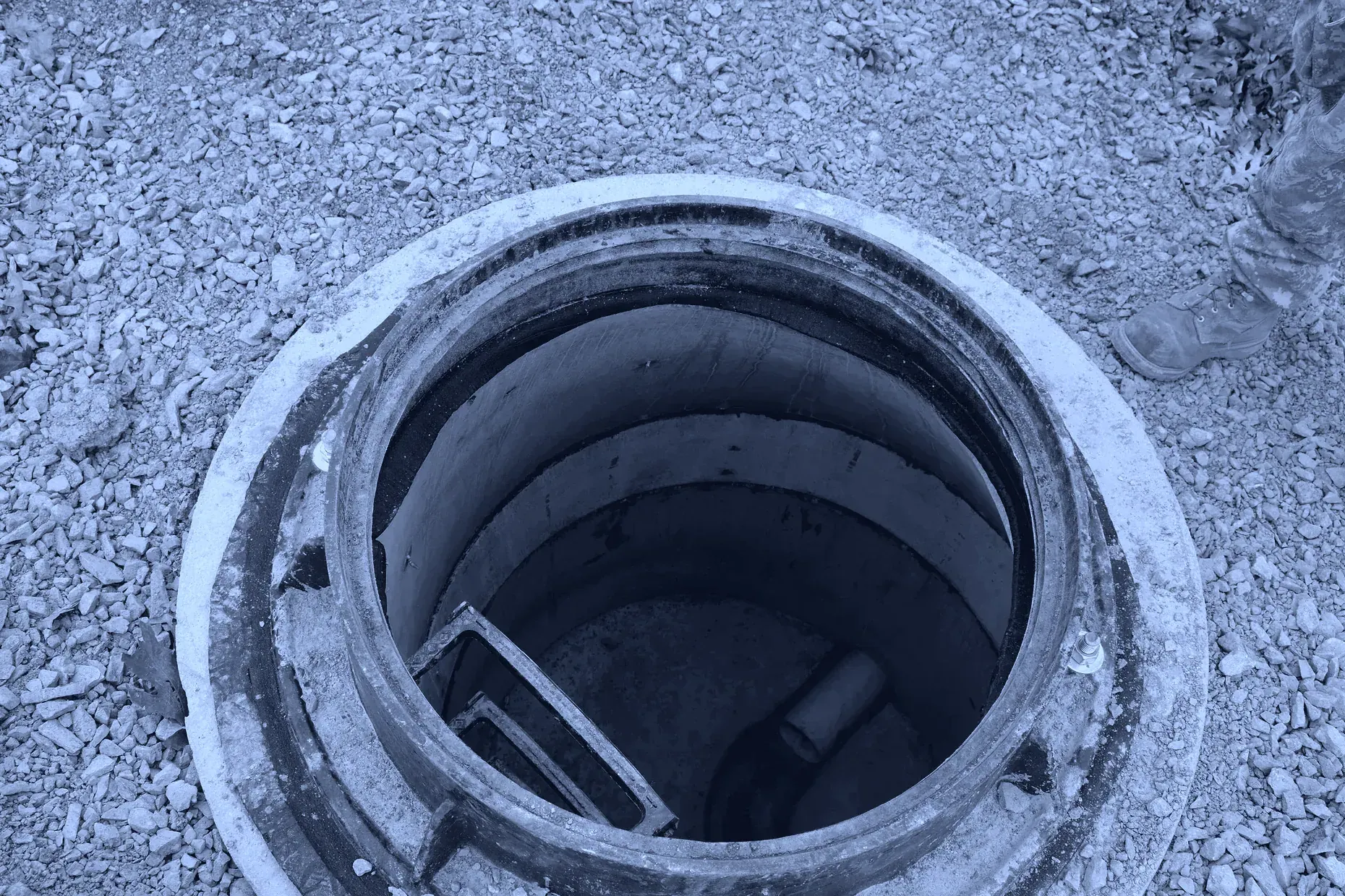 New sewer line installation, Fort Indiantown Gap, Pennsylvania